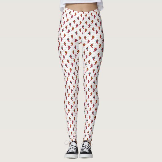 Cool Shades Red Chili Pattern Leggings (Voorkant)