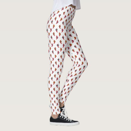 Cool Shades Red Chili Pattern Leggings (Rechts)