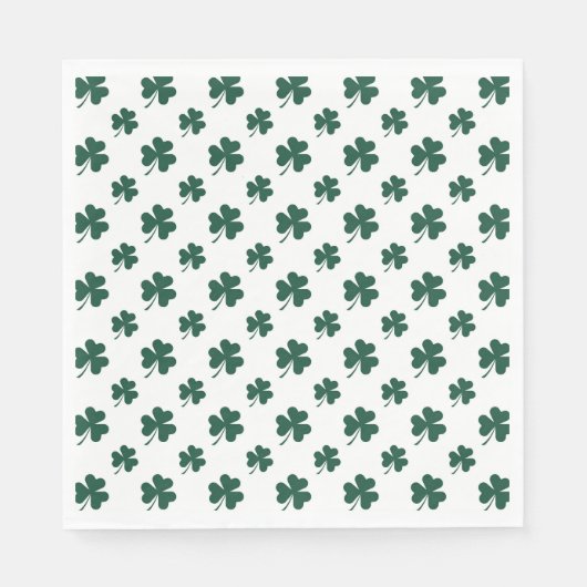 Cool shamrock tiled pattern clover  servet (Voorkant)