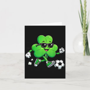Cool shamrock voetballer st patricks dag Iers Kaart