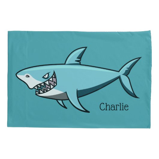 Cool Shark aangepaste naam kussenslopen (Achterkant)