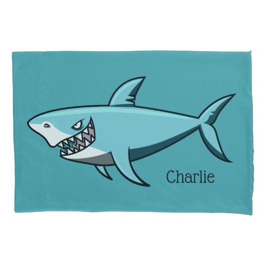 Cool Shark aangepaste naam kussenslopen (Voorkant)