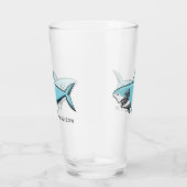 Cool Shark aangepaste naam pint glas (Rechts)