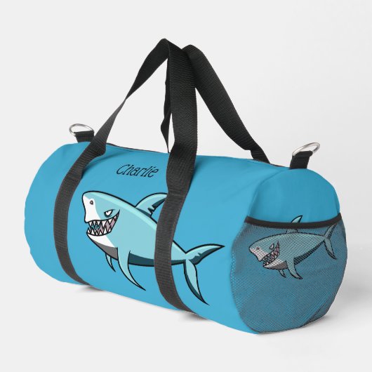 Cool Shark aangepaste naam Plunjezak (Rechterhoek)