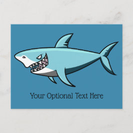 Cool Shark aangepaste tekst briefkaart