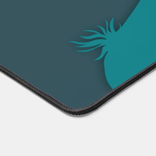 Cool Shark and Turtle Abstract Art Blue Bureaumat (Hoek)