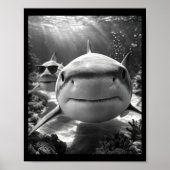 Cool Shark Animal Selfie  Poster (Voorkant)