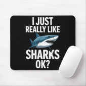 Cool Shark Art For Men Women Great White Hammerhea Muismat (Met muis)