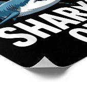 Cool Shark Art For Men Women Great White Hammerhea Poster (Hoek)