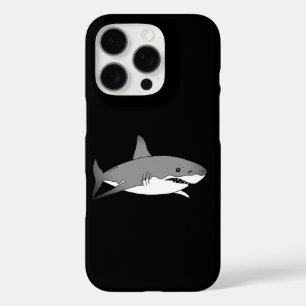 Cool Shark Cartoon Illustration iPhone 16 Pro Hoesje