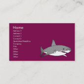 Cool Shark Cartoon Illustration Visitekaartje (Voorkant)