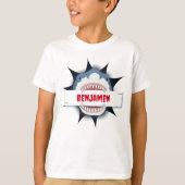 Cool Shark Cartoon T-shirt (Voorkant)