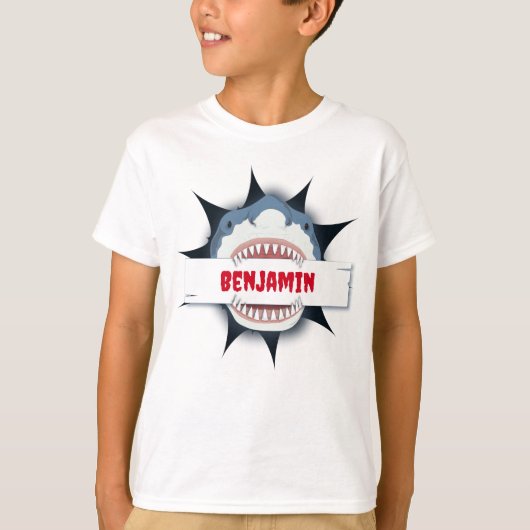 Cool Shark Cartoon T-shirt (Voorkant)