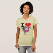 Cool Shark design love - Strandwoordgrap Funny Sha T-shirt (Voorkant volledig)