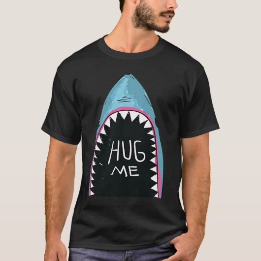 Cool Shark Hug Me Summer Surf Club T-shirt (Voorkant)