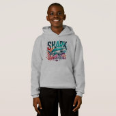 Cool Shark Kinder Hoodie - Duik in stijl en comfor (Voorkant volledig)