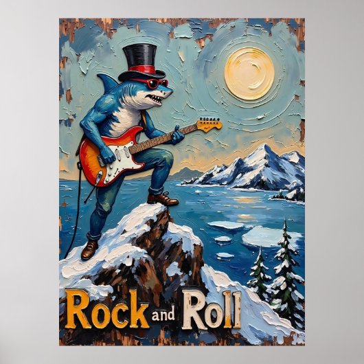 Cool Shark, Mountain Stage Poster (Voorkant)