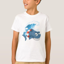 Cool Shark Splash kids T-shirt ontwerp voor kinder