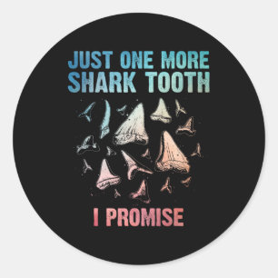 Cool Shark Teeth Art Voor Mannen Vrouwen Megalodon Ronde Sticker