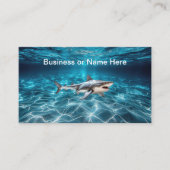 Cool Shark Theme Onderwater Visitekaartjes (Voorkant)