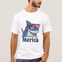Cool Shark USA zonnebril - Independence Day T-shir T-shirt