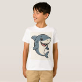 Cool Shark with Sunglasses T-Shirt (Voorkant volledig)