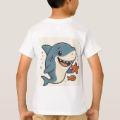 Cool Shark with Sunglasses T-Shirt (Achterkant)