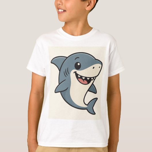 Cool Shark with Sunglasses T-Shirt (Voorkant)
