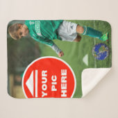 Cool! Sherpa Blanket - gepersonaliseerd Deken (Voorkant (horizontaal))