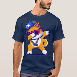 Cool Shiba in mg dog dobbengen en dragen Pet en Gl T-shirt