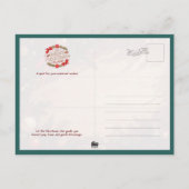 Cool Shiba Inu in Christmas Winter Briefkaart (Achterkant)