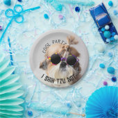 Cool Shih Tzu je Niet grappig Cute Zonnebril Feest Papieren Bordje (Feest)