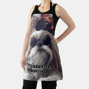 Cool Shih Tzu long hair Best Pet groomer Schort