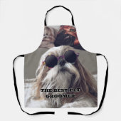 Cool Shih Tzu long hair  Best Pet groomer Schort (Voorkant)