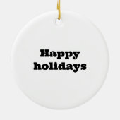 Cool Shih Tzu met lange haren vintage zonnebril fo Keramisch Ornament (Achterkant)