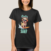 Cool Shih Tzu Surfing Dog T-shirt (Voorkant)
