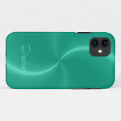 Cool Shiny Radial Metal Case-Mate iPhone Case (Achterkant (horizontaal))