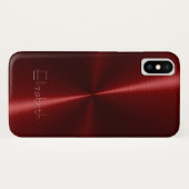 Cool Shiny Radial Metal Case-Mate iPhone Case (Achterkant (horizontaal))