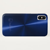 Cool Shiny Radial Metal Case-Mate iPhone Case (Achterkant (horizontaal))