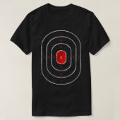 Cool Shooting Range Target Funny Marksman Pistool T-shirt (Design voorkant)