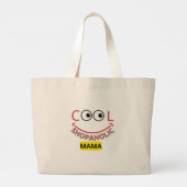 "Cool Shopaholic Mama" Canvas tas – Stijlvol & Fun (Achterkant)