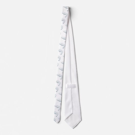 Cool Shrimp Icon Logo Shirt Prawn Stropdas (Achterkant)