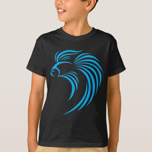 Cool Siamese Fish Swish Logo Style T-shirt (Voorkant)