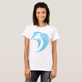 Cool Siamese Fish Swish Logo Style T-shirt (Voorkant volledig)
