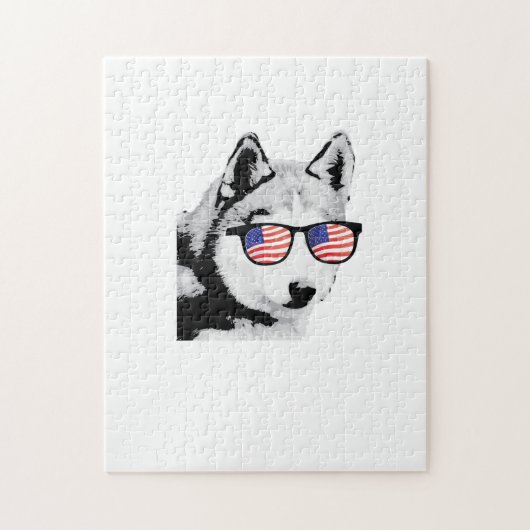 Cool Siberian Husky Dog Legpuzzel (Verticaal)