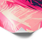 Cool Siberian Husky dog with sunglasses Foto Afdruk (Hoek)