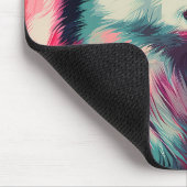 Cool Siberian Husky dog with sunglasses Muismat (Hoek)