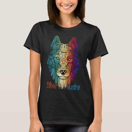 Cool Siberian Husky T-shirt (Voorkant)