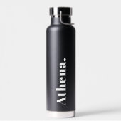 Cool Signature Trendy Stijlvolle Custom Name Waterfles (Links)