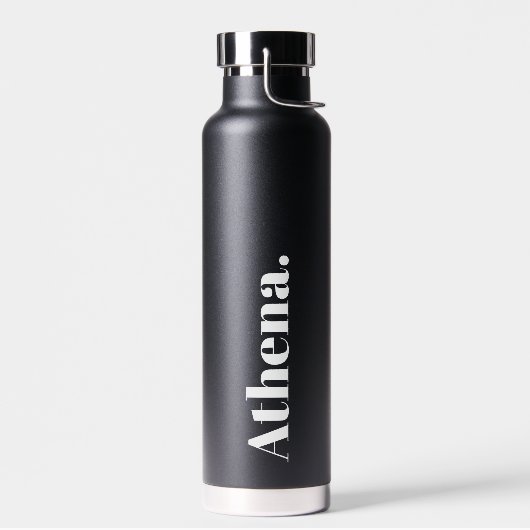 Cool Signature Trendy Stijlvolle Custom Name Waterfles (Links)